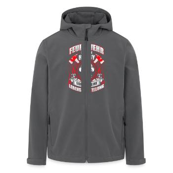 Feuerwehr Hobby - Recycelte Männer Softshell-Jacke von Stanley/Stella - Anthrazit - Vorne - AI Model Male 185 light (185cm)