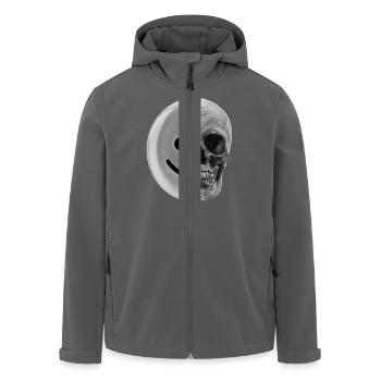 smiley-Kohle - Recycelte Männer Softshell-Jacke von Stanley/Stella - Anthrazit - Vorne - AI Model Male 185 light (185cm)