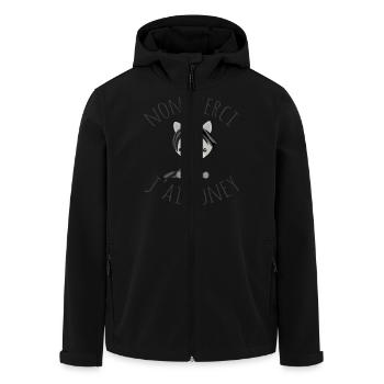 Non merci j'ai poney - Veste softshell homme en polyester recyclé Stanley/Stella - noir - Devant - AI Model Male 185 light (185cm)