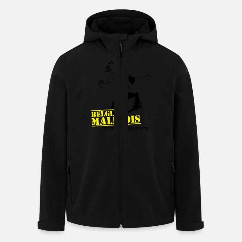 Malinois - Recycelte Männer Softshell-Jacke von Stanley/Stella - Schwarz