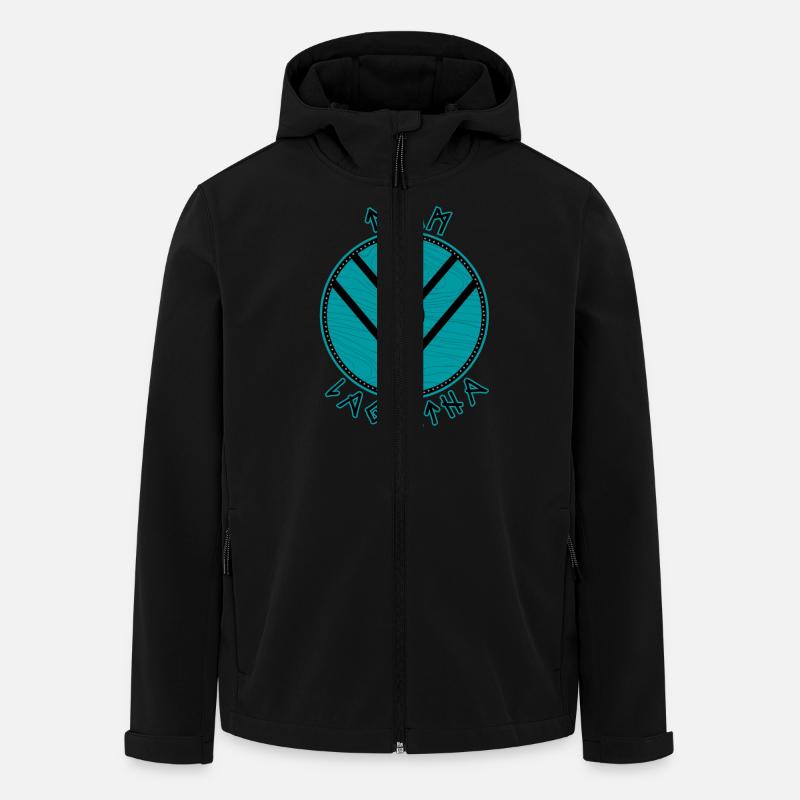 Team Lagertha - Recycelte Männer Softshell-Jacke von Stanley/Stella - Schwarz