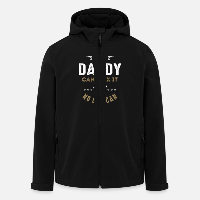 Daddy Can Fix It - Men’s Recycled Softshell Jacket by Stanley/Stella - black