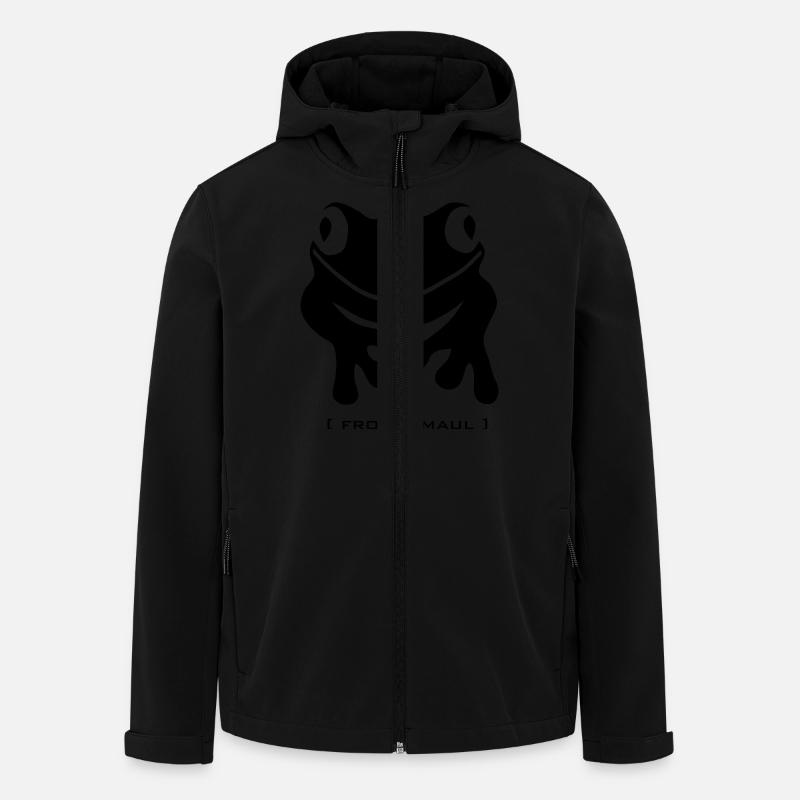 Grenouille bouche crapaud crapaud sauvage - Veste softshell homme en polyester recyclé Stanley/Stella - noir