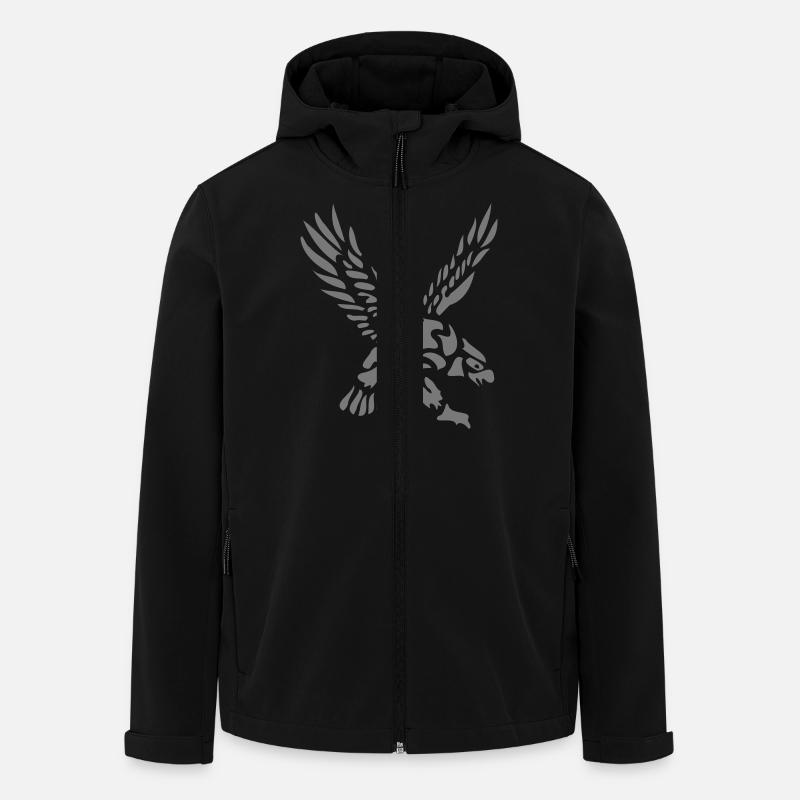 aigle eagle - Men’s Recycled Softshell Jacket by Stanley/Stella - black