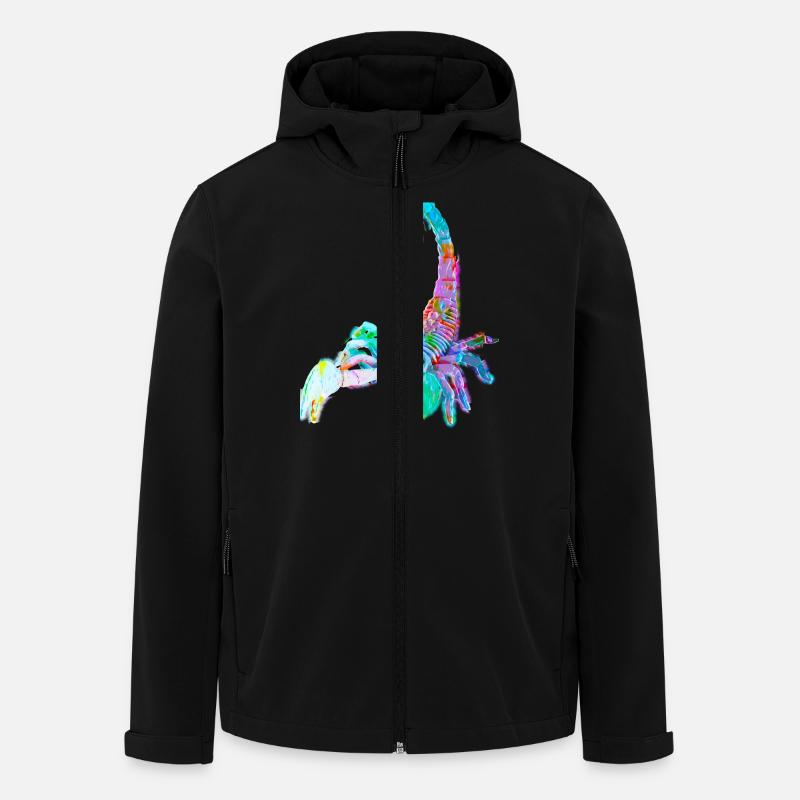 Bunter Skorpion - Recycelte Männer Softshell-Jacke von Stanley/Stella - Schwarz