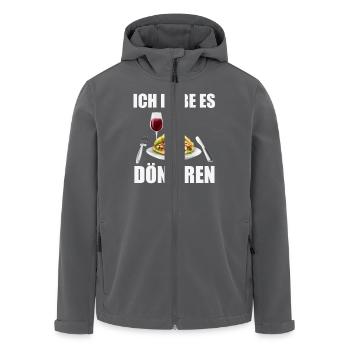 Dönieren - Recycelte Männer Softshell-Jacke von Stanley/Stella - Anthrazit - Vorne - AI Model Male 185 light (185cm)