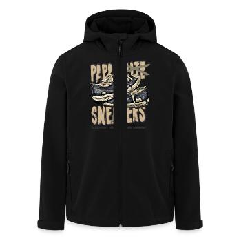 papas snekers.png - Recycelte Männer Softshell-Jacke von Stanley/Stella - Schwarz - Vorne - AI Model Male 185 light (185cm)