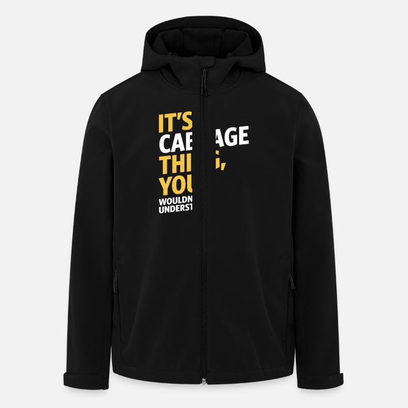 Cabbage Thing - Men’s Recycled Softshell Jacket by Stanley/Stella - black