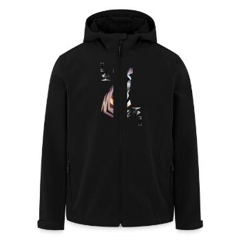zebra queen of spades - Recycelte Männer Softshell-Jacke von Stanley/Stella - Schwarz - Vorne - AI Model Male 185 light (185cm)