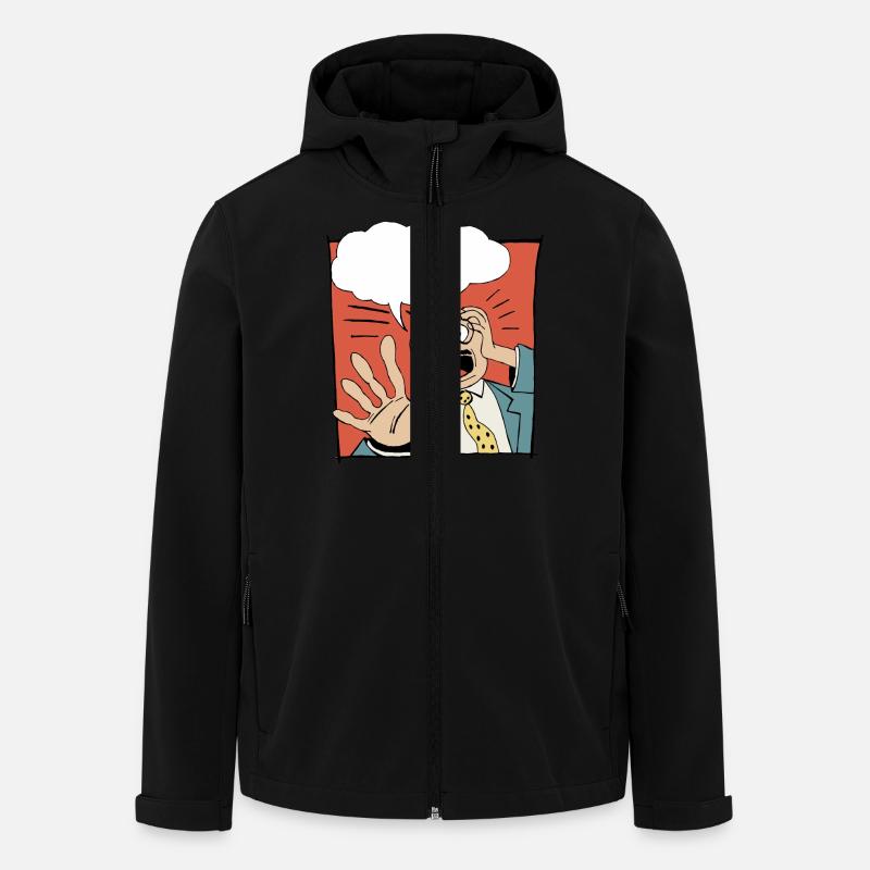 Nein - Men’s Recycled Softshell Jacket by Stanley/Stella - black