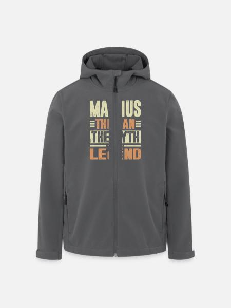 Magnus The Man - Men’s Recycled Softshell Jacket by Stanley/Stella - black