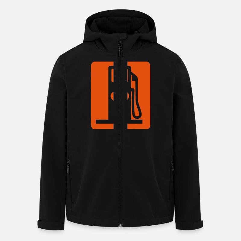 Love Gas de - Recycelte Männer Softshell-Jacke Discoverer von Stanley/Stella - Schwarz