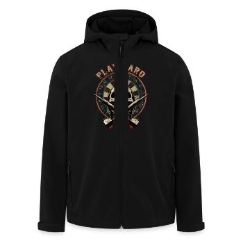 Play Hard Skull - Dart T-Shirts RAHMENLOS - Sport - Recycelte Männer Softshell-Jacke von Stanley/Stella - Schwarz - Vorne - AI Model Male 185 light (185cm)