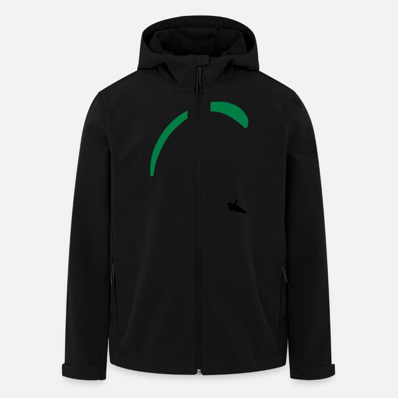 Paragliding - Men’s Recycled Softshell Jacket by Stanley/Stella - black