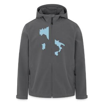 italie - Veste softshell homme en polyester recyclé Stanley/Stella - charbon - Devant - AI Model Male 185 light (185cm)
