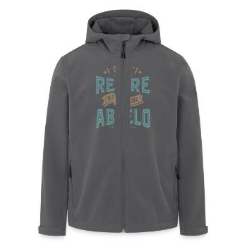 Professional Abuelo - Men’s Recycled Softshell Jacket by Stanley/Stella - anthracite - Front - AI Model Male 185 light (185cm)