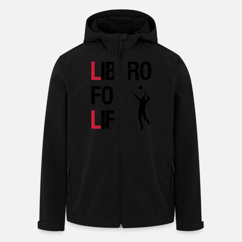 Libero for Life - Recycelte Männer Softshell-Jacke von Stanley/Stella - Schwarz