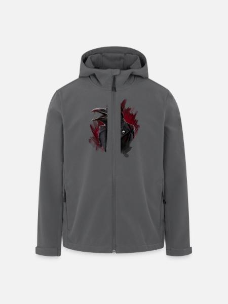raven - Recycelte Männer Softshell-Jacke von Stanley/Stella - Schwarz