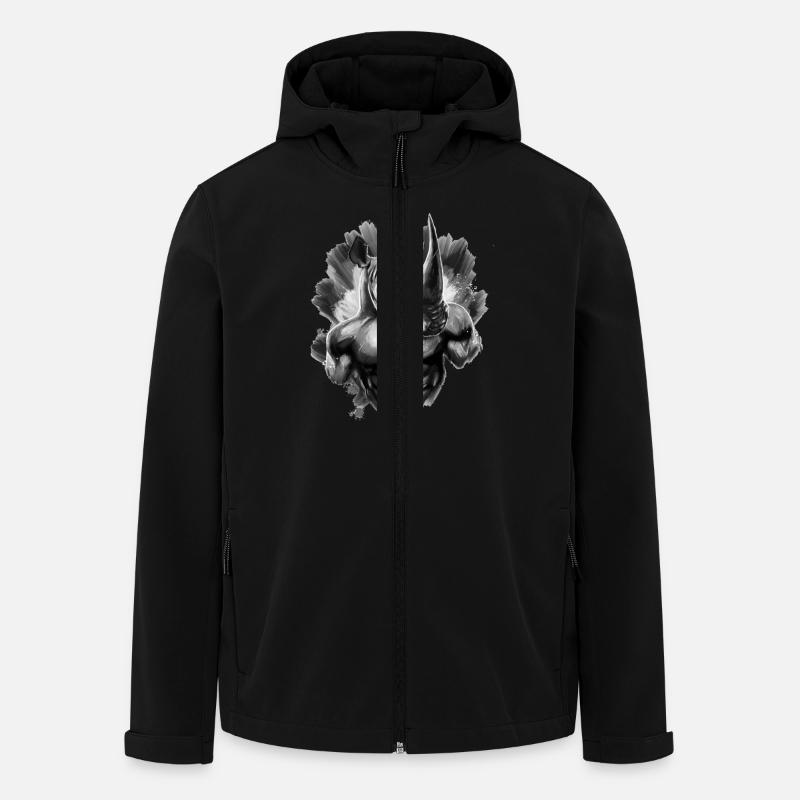 rhino - Recycelte Männer Softshell-Jacke von Stanley/Stella - Schwarz