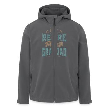 Professional Grandad - Men’s Recycled Softshell Jacket by Stanley/Stella - anthracite - Front - AI Model Male 185 light (185cm)