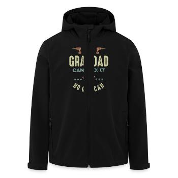 Grandad Can t Fix It - Men’s Recycled Softshell Jacket by Stanley/Stella - black - Front - AI Model Male 185 light (185cm)