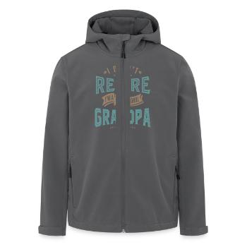 Professional Grandpa - Men’s Recycled Softshell Jacket by Stanley/Stella - anthracite - Front - AI Model Male 185 light (185cm)