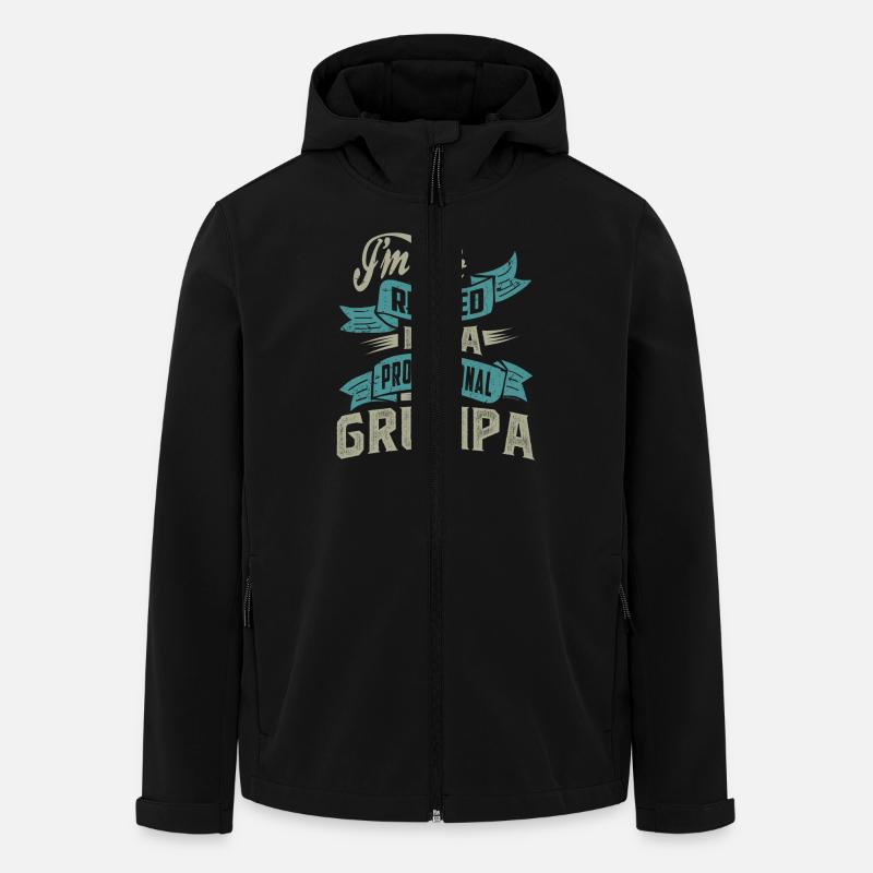 Professional Grumpa - Men’s Recycled Softshell Jacket by Stanley/Stella - black