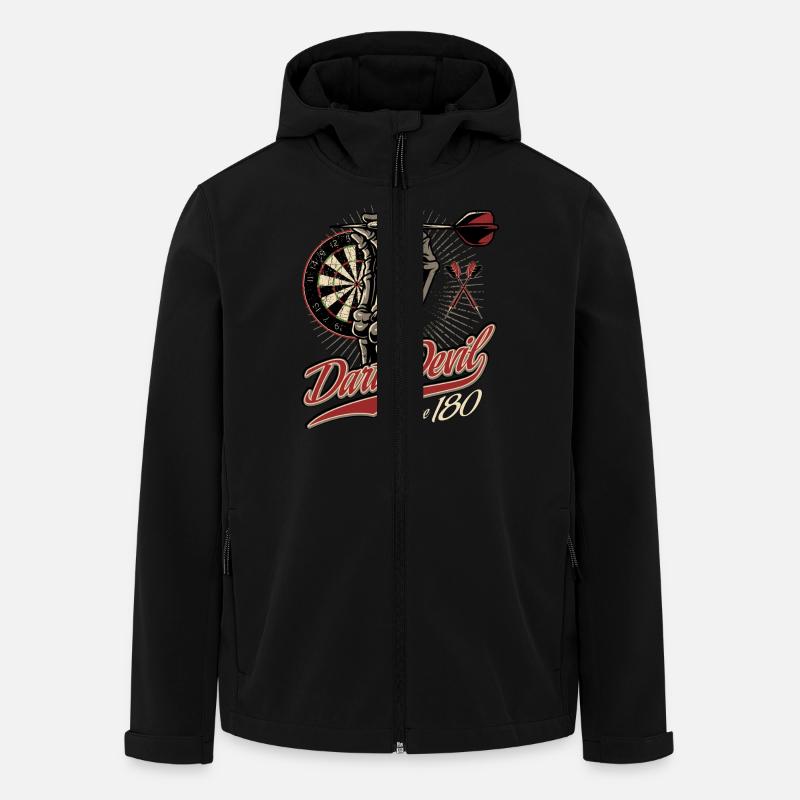Dart Shirt the devil Score 180 RAHMENLOS - Recycelte Männer Softshell-Jacke von Stanley/Stella - Schwarz