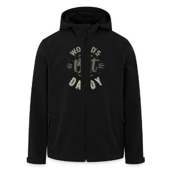 World's Best Daddy - Men’s Recycled Softshell Jacket by Stanley/Stella - black - Front - AI Model Male 185 light (185cm)