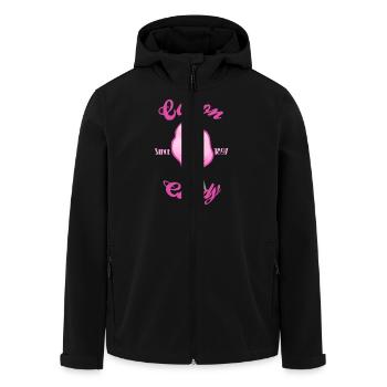 Zuckerwatte 2 - Recycelte Männer Softshell-Jacke von Stanley/Stella - Schwarz - Vorne - AI Model Male 185 light (185cm)