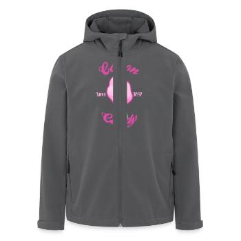 Zuckerwatte 2 - Recycelte Männer Softshell-Jacke von Stanley/Stella - Anthrazit - Vorne - AI Model Male 185 light (185cm)