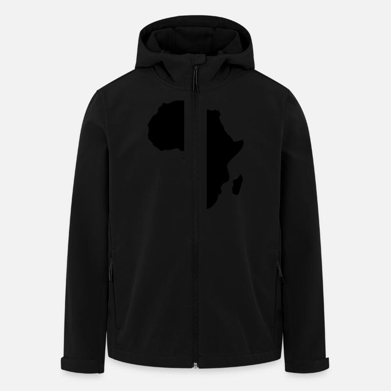 africa africa countries continent1 - Men’s Recycled Softshell Jacket by Stanley/Stella - black