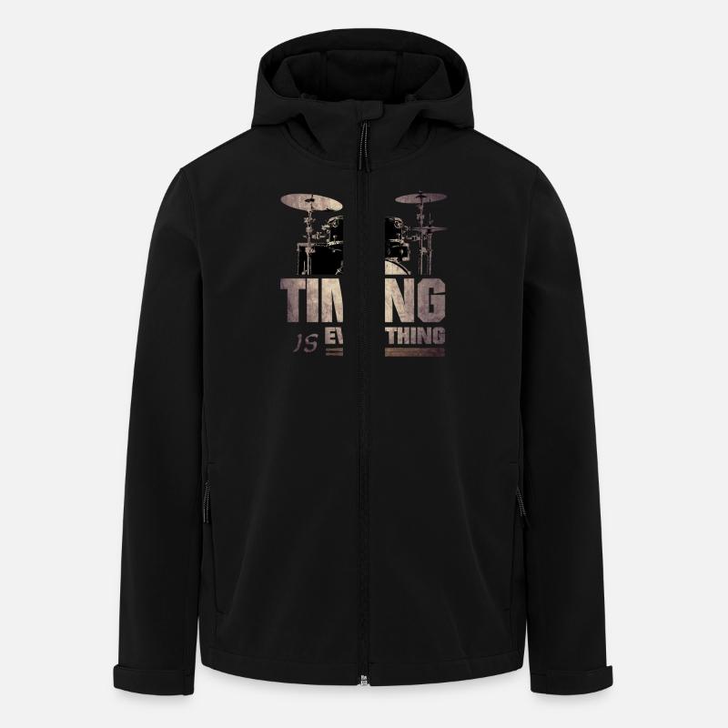 Timing is everything - Recycelte Männer Softshell-Jacke von Stanley/Stella - Schwarz