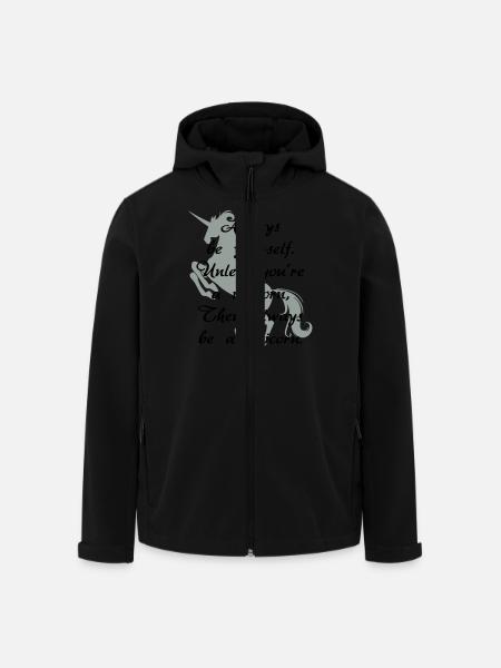 Immer ein Einhorn - Recycelte Männer Softshell-Jacke von Stanley/Stella - Schwarz