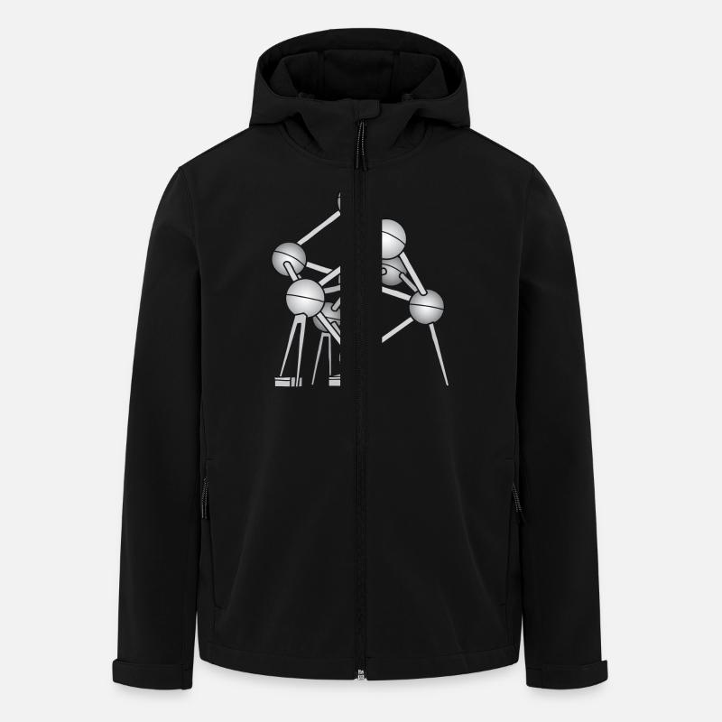 Atomium Bruxelles - Veste softshell homme en polyester recyclé Stanley/Stella - noir