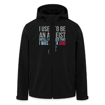 sex god - Recycelte Männer Softshell-Jacke von Stanley/Stella - Schwarz - Vorne - AI Model Male 185 light (185cm)