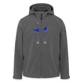 eisvogel - Recycelte Männer Softshell-Jacke von Stanley/Stella - Schwarz - Vorne - AI Model Male 185 light (185cm)