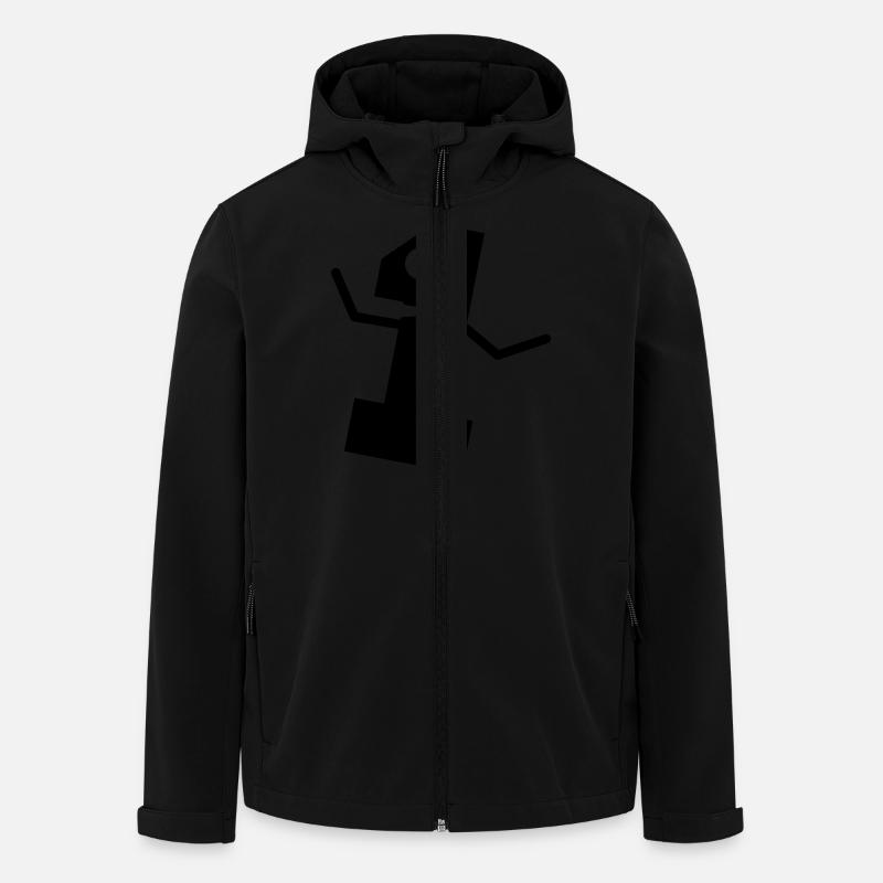 Funny comic 1 one - Men’s Recycled Softshell Jacket by Stanley/Stella - black