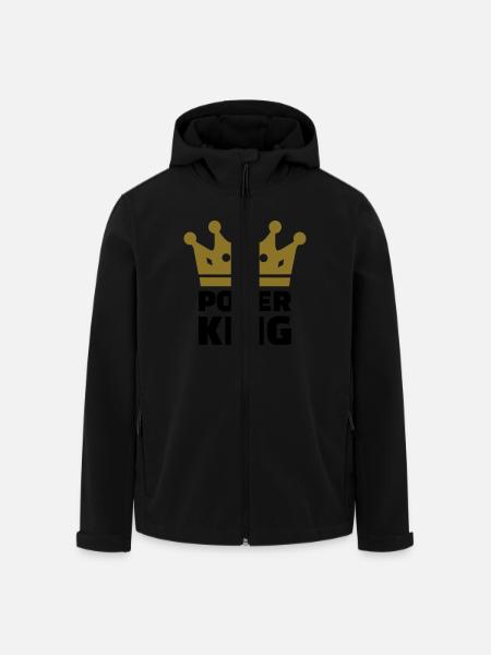 Poker King - Recycelte Männer Softshell-Jacke von Stanley/Stella - Schwarz