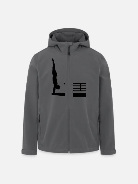 Plongeon - Veste softshell homme en polyester recyclé Stanley/Stella - noir