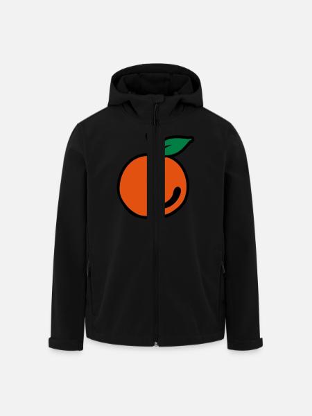 Pfirsich - Recycelte Männer Softshell-Jacke von Stanley/Stella - Schwarz