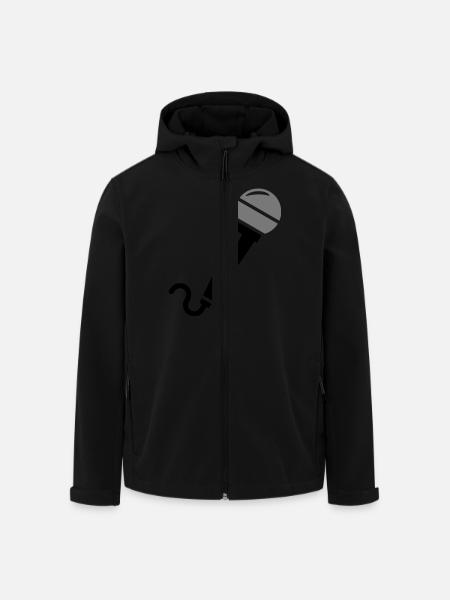 Microphone - Veste softshell homme en polyester recyclé Stanley/Stella - noir
