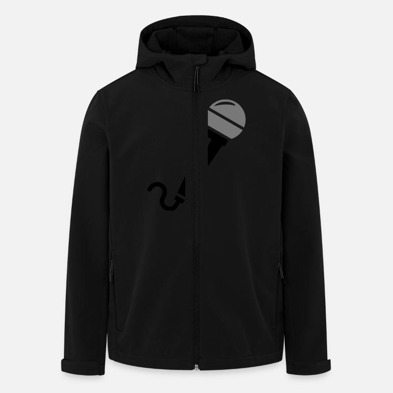 Microphone - Men’s Recycled Softshell Jacket by Stanley/Stella - black