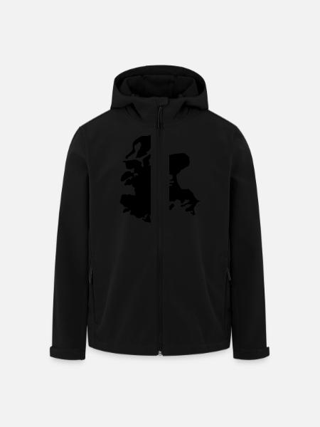 Rügen - Recycelte Männer Softshell-Jacke von Stanley/Stella - Schwarz