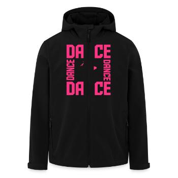 Dance - Men’s Recycled Softshell Jacket by Stanley/Stella - black - Front - AI Model Male 185 light (185cm)