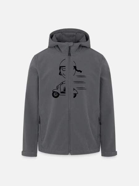 motorroller doof witzig - Recycelte Männer Softshell-Jacke von Stanley/Stella - Schwarz