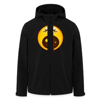 Smiley Screaming - Veste softshell homme en polyester recyclé Stanley/Stella - noir - Devant - AI Model Male 185 light (185cm)