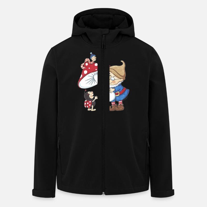 Wichtel_04 - Recycelte Männer Softshell-Jacke von Stanley/Stella - Schwarz