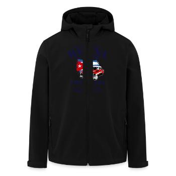 Havana - Cuba Flag - Veste softshell homme en polyester recyclé Stanley/Stella - noir - Devant - AI Model Male 185 light (185cm)