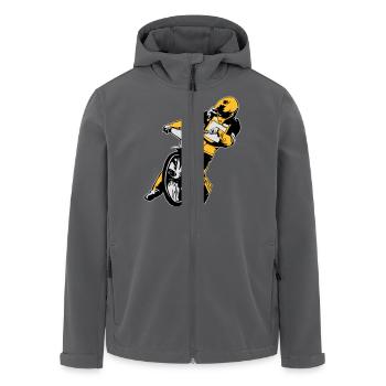Speedway Racing - Veste softshell homme en polyester recyclé Stanley/Stella - charbon - Devant - AI Model Male 185 light (185cm)